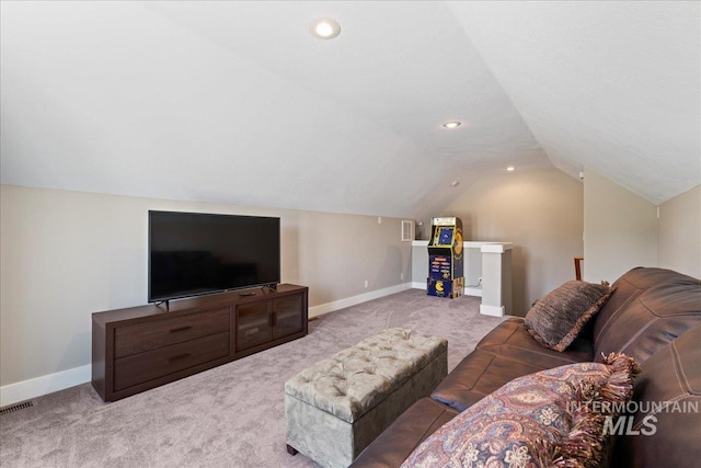 551 N Hannah Pl, Star, ID 83669 - living room with lofted ceiling and carpet flooring