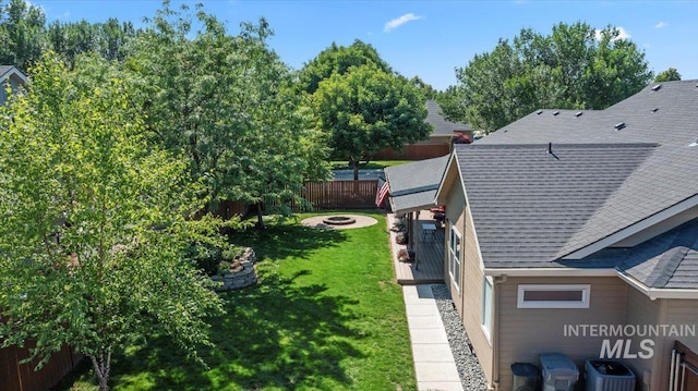 551 N Hannah Pl, Star, ID 83669 - view of yard with an outdoor fire pit