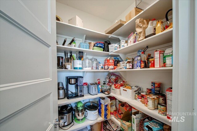view of pantry