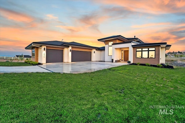 12975 Shasta Daisy Way, Nampa, ID 83686 - view of front of property with an attached garage, driveway, and a front yard