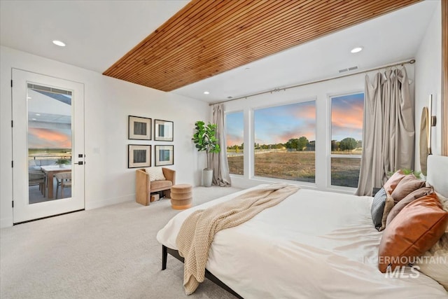 12975 Shasta Daisy Way, Nampa, ID 83686 - carpeted bedroom featuring recessed lighting, access to exterior, and baseboards