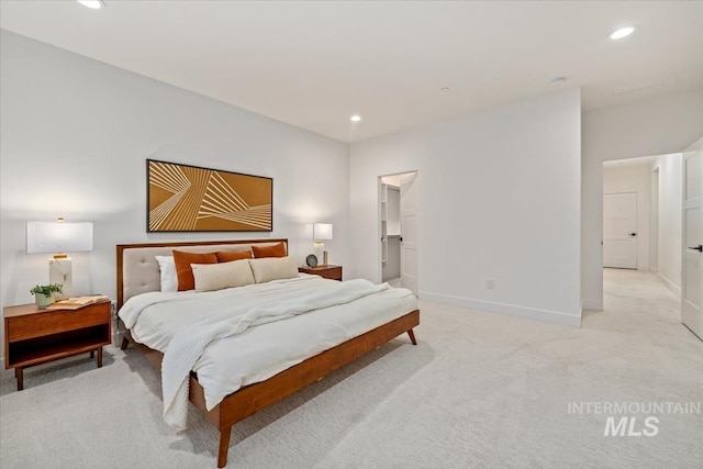 12975 Shasta Daisy Way, Nampa, ID 83686 - bedroom with light colored carpet, recessed lighting, and baseboards
