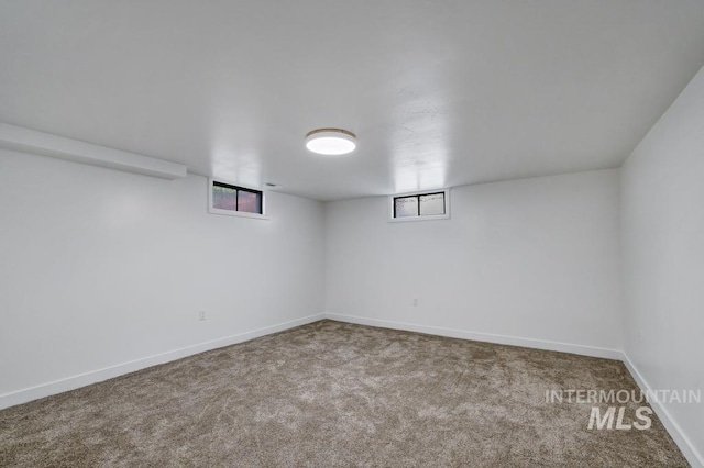 357 Pierce St, Twin Falls, ID 83301 - below grade area with carpet flooring, healthy amount of natural light, and baseboards