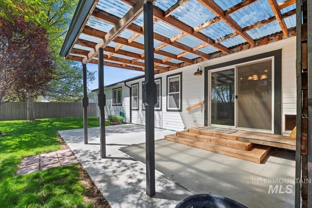 1600 Peregrine, Mountain Home, ID 83647 - view of patio / terrace with a pergola