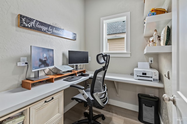 18279 N Tulip Ave, Nampa, ID 83687 - home office featuring baseboards and wood finished floors