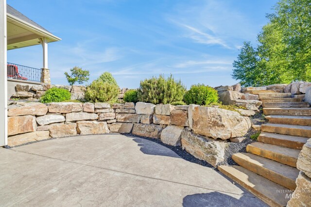 2466 Brooks Dr, Fruitland, ID 83619 - view of yard with a patio and stairs