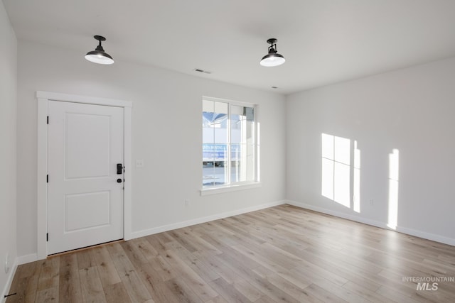 foyer featuring light hardwood / wood-style flooring