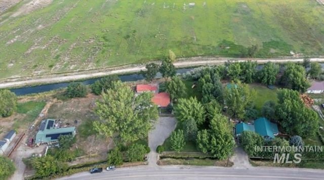 drone / aerial view featuring a rural view