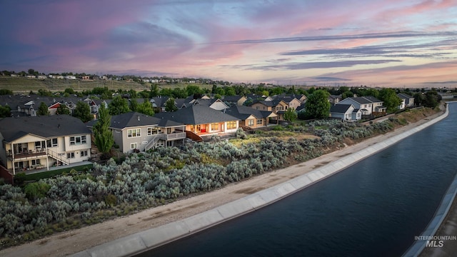 3924 E Forked Deer St, Boise, ID 83716 - aerial view at dusk of a residential view and a water view
