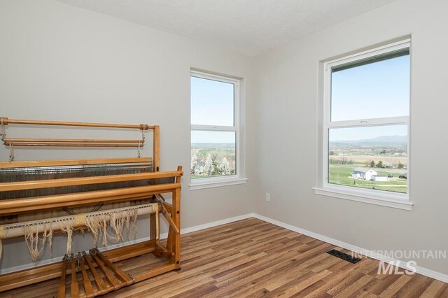 misc room featuring hardwood / wood-style flooring