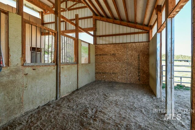 view of horse barn