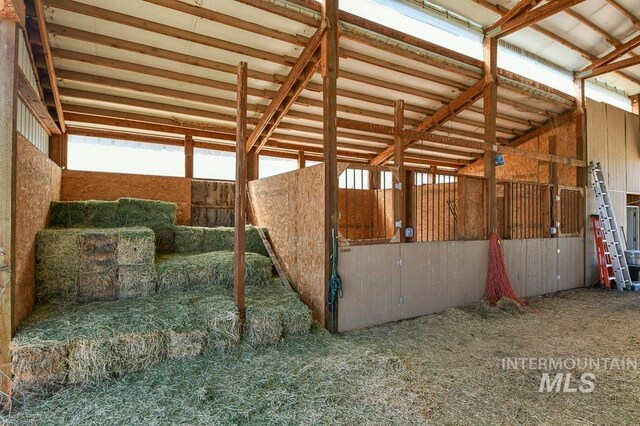 view of horse barn