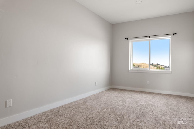 view of carpeted empty room