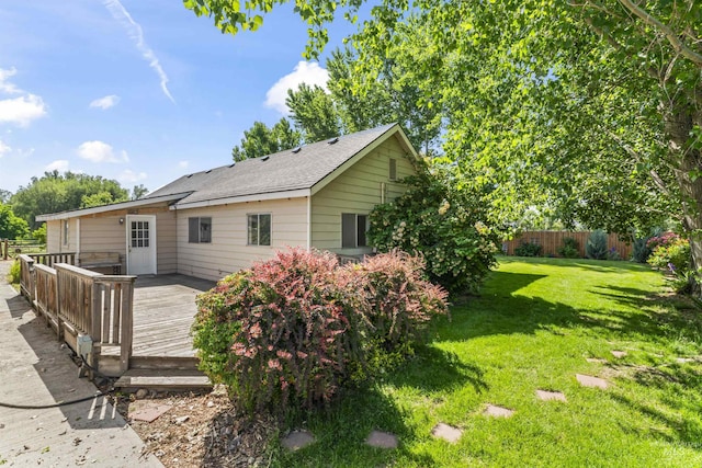 19550 Whitecap Ct, Wilder, ID 83676 - rear view of property featuring a wooden deck