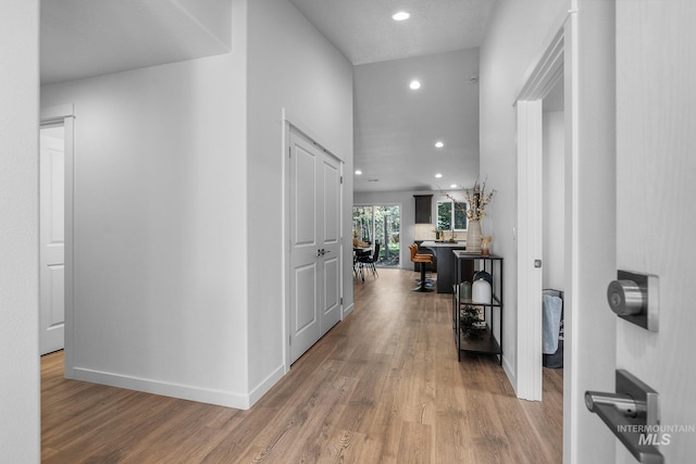 11287 Shadow Glen Dr, Caldwell, ID 83605 - hallway with wood finished floors and recessed lighting