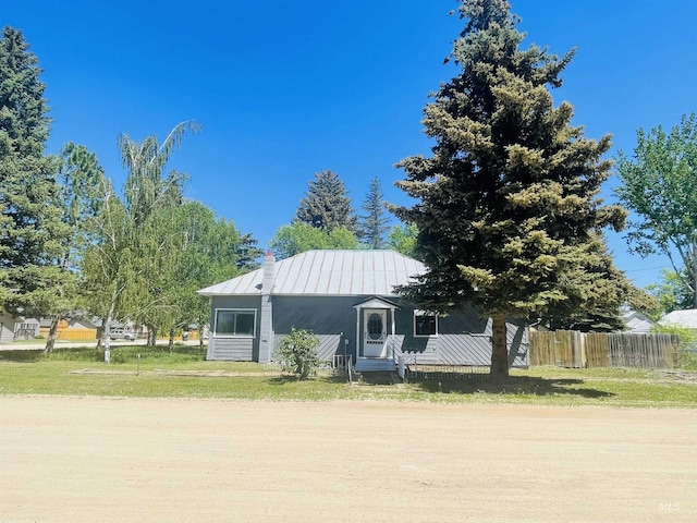 720 W 1st, Fairfield, ID 83327 - view of front of house featuring metal roof and a standing seam roof