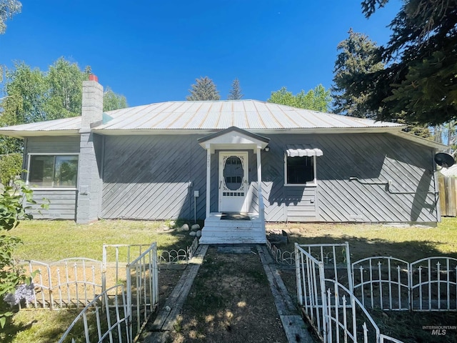 720 W 1st, Fairfield, ID 83327 - view of front of property with metal roof and a chimney