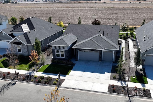 bird's eye view featuring a residential view