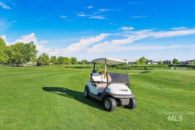 surrounding community featuring a lawn