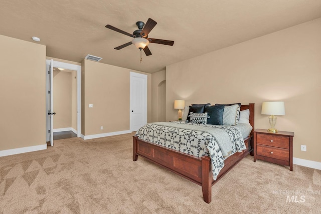 855 N Morley Green Pl, Eagle, ID 83616 - carpeted bedroom with baseboards, a ceiling fan, and visible vents