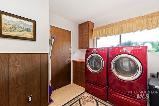 23743 Viking Ln, Wilder, ID 83676 - washroom with separate washer and dryer and cabinet space