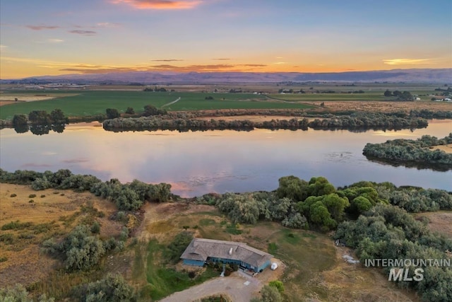 23743 Viking Ln, Wilder, ID 83676 - aerial view at dusk of a water view