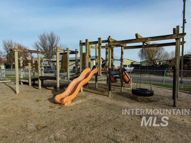 view of jungle gym