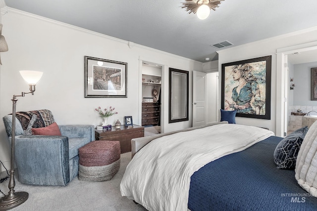 998 E Shadow Creek Ln, Eagle, ID 83616 - bedroom featuring ornamental molding and ensuite bathroom