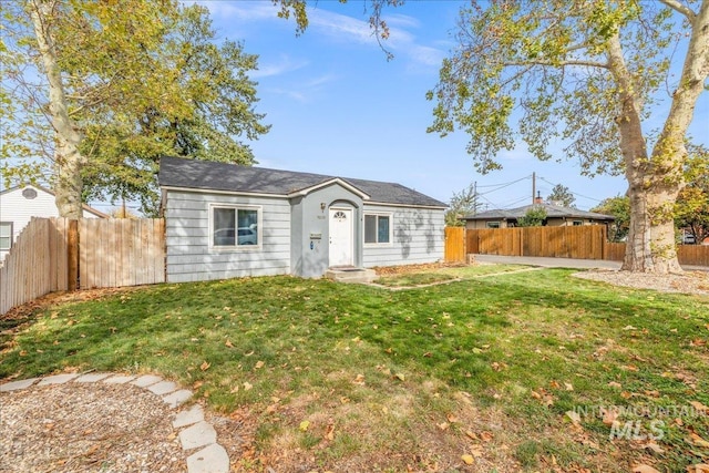 view of single story home