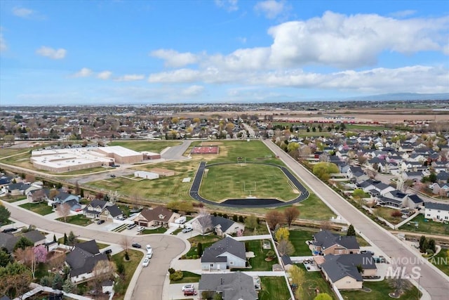 drone / aerial view featuring a residential view