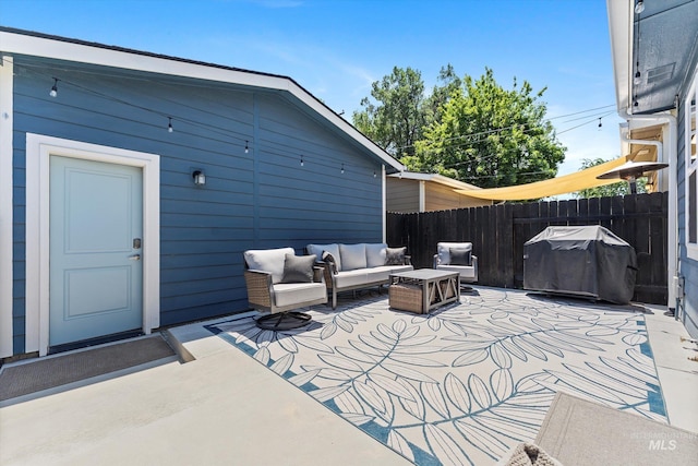 918 N 31st St, Boise, ID 83702 - view of patio / terrace featuring a grill and an outdoor hangout area