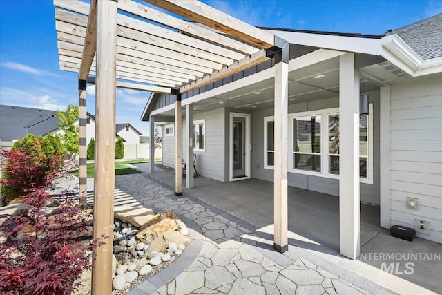 13958 Levendi Ct, Caldwell, ID 83607 - view of patio / terrace featuring a pergola