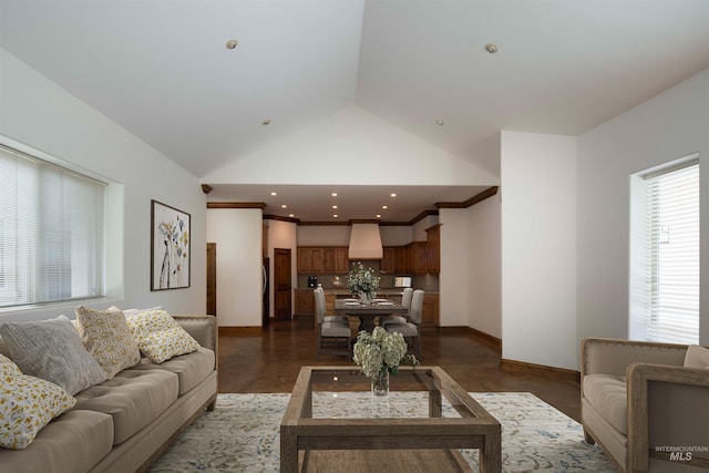205 Shaun Ln, Hailey, ID 83333 - living room with vaulted ceiling and baseboards