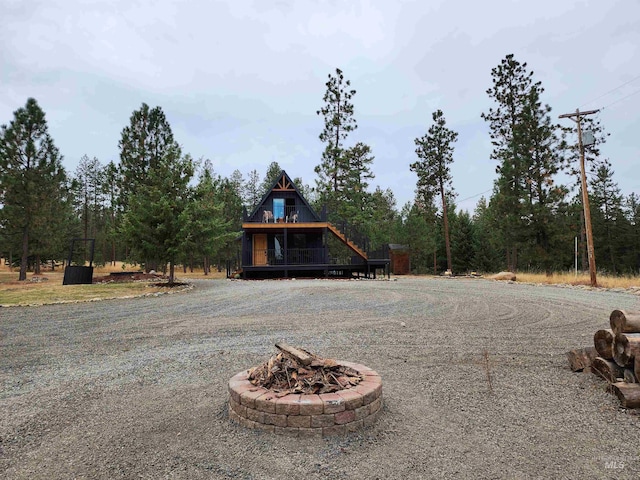 85 Cottage Rd, Anatone, WA 99401 - view of front facade with a fire pit