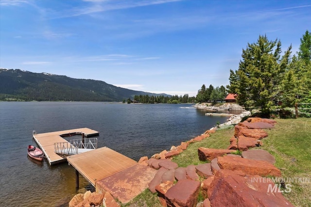 12757 Hereford Rd, Donnelly, ID 83615 - dock featuring a water and mountain view