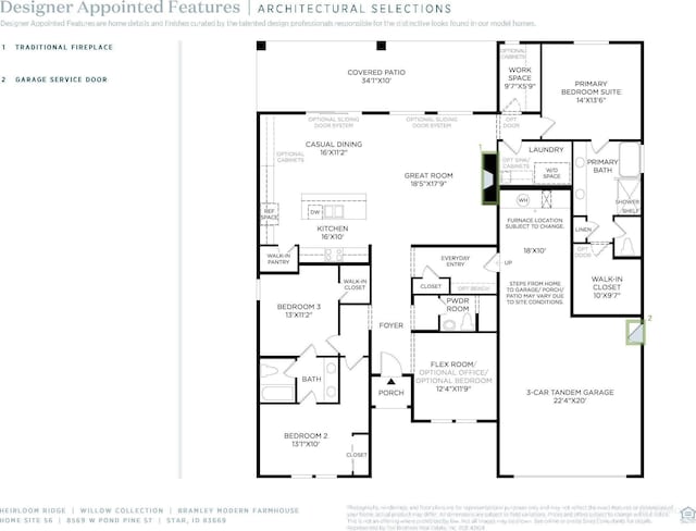 8569 W Pond Pine St, Star, ID 83669 - room layout