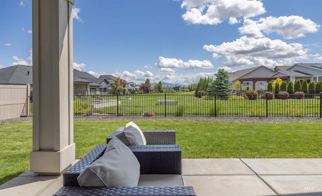 5222 S Montague Way, Meridian, ID 83642 - view of yard featuring a residential view and a patio