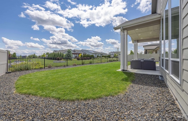 5222 S Montague Way, Meridian, ID 83642 - view of yard with a patio and an outdoor living space