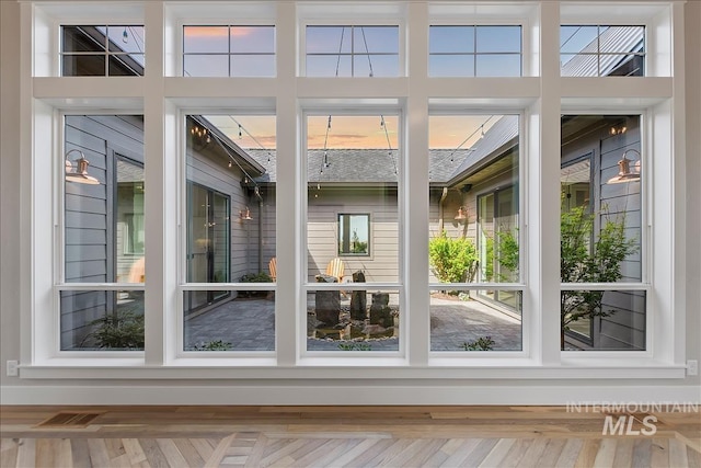 entryway featuring visible vents
