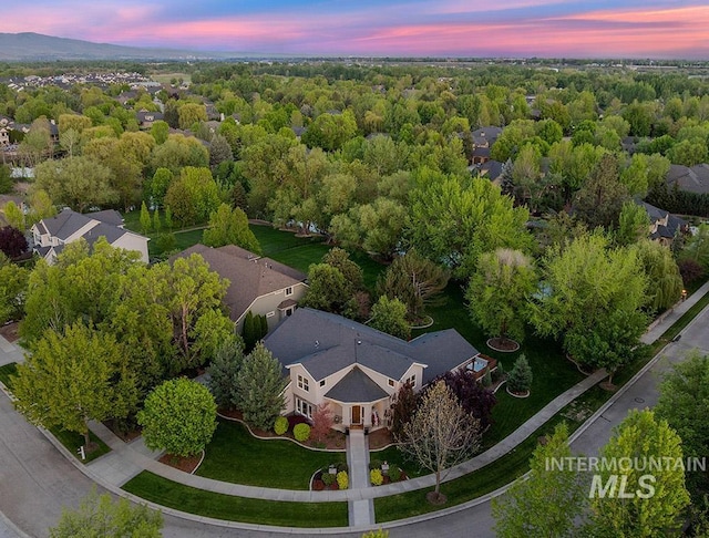 1452 S Hidden Island Pl, Eagle, ID 83616 - aerial view at dusk