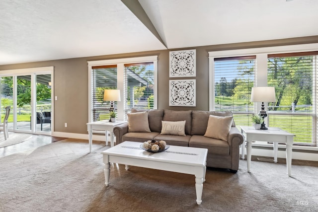 810 N Eagle Hills Way, Eagle, ID 83616 - living area with plenty of natural light, carpet flooring, and baseboards