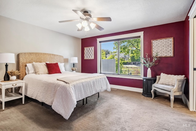 810 N Eagle Hills Way, Eagle, ID 83616 - bedroom with carpet, baseboards, and a ceiling fan
