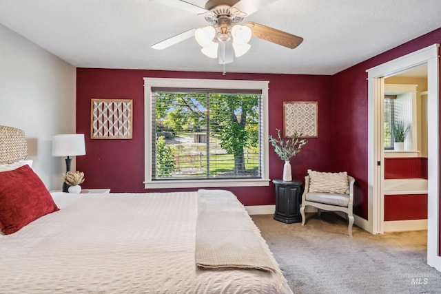 810 N Eagle Hills Way, Eagle, ID 83616 - carpeted bedroom featuring a ceiling fan and baseboards