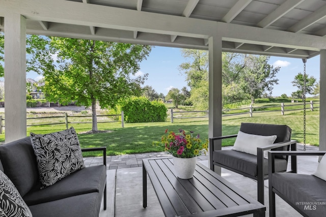 810 N Eagle Hills Way, Eagle, ID 83616 - view of patio / terrace featuring an outdoor hangout area