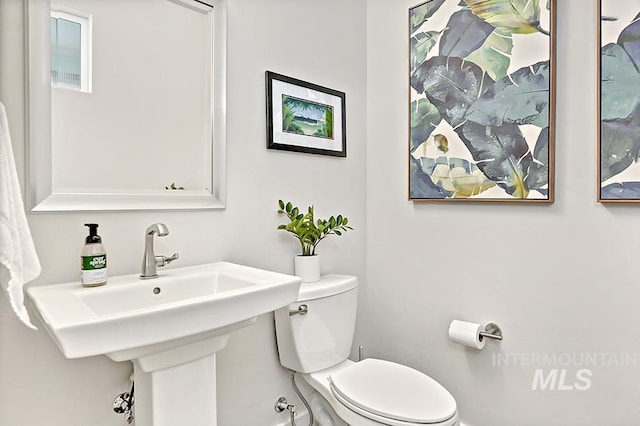 half bath with toilet