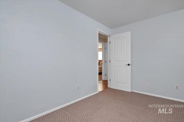 view of carpeted empty room