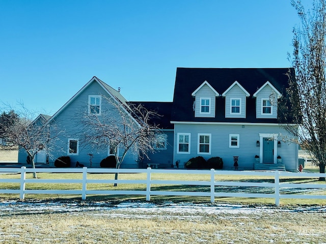 view of cape cod home