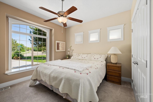 8585 W Rioja St, Star, ID 83669 - bedroom with carpet flooring, baseboards, a ceiling fan, and a closet