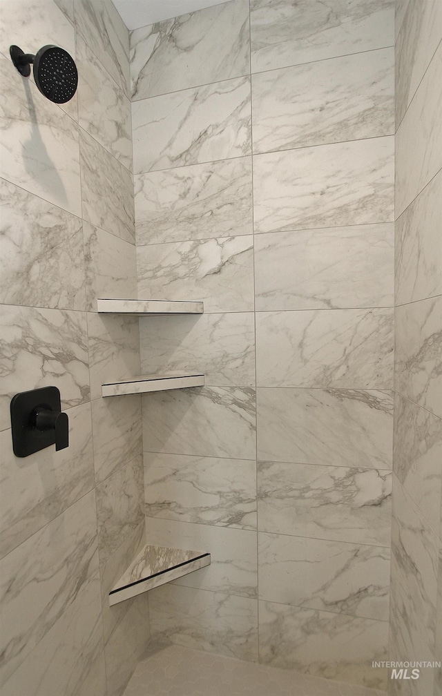 room details featuring tiled shower