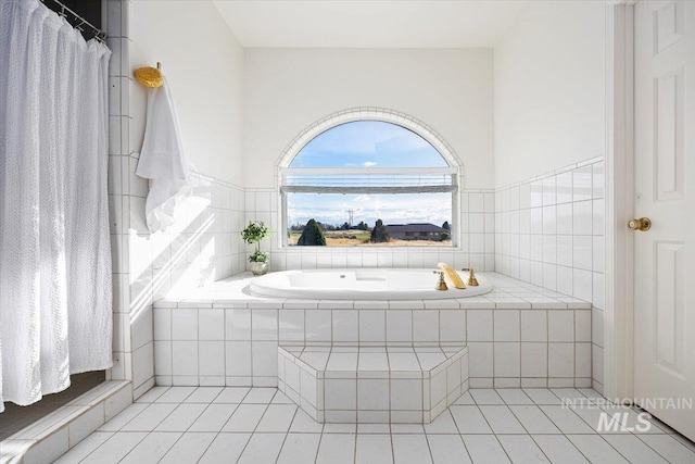 bathroom featuring tile patterned flooring